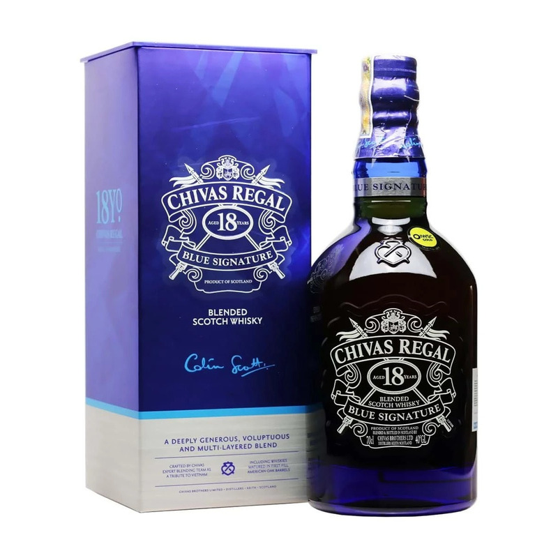 cách nhận biết rượu Chivas 18 Blue