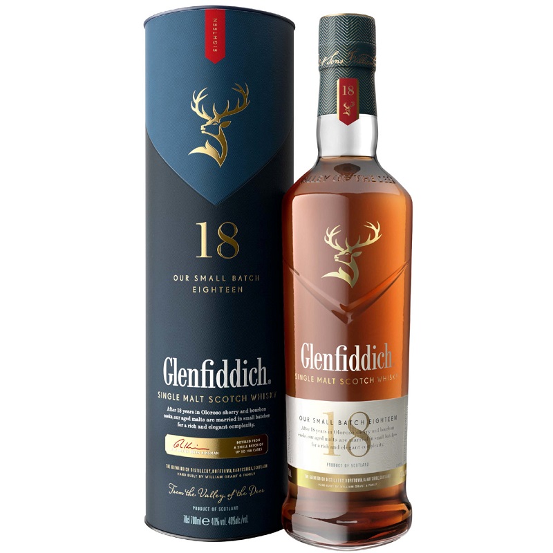 Rượu Whisky Single Malt Glenfiddich 18 năm