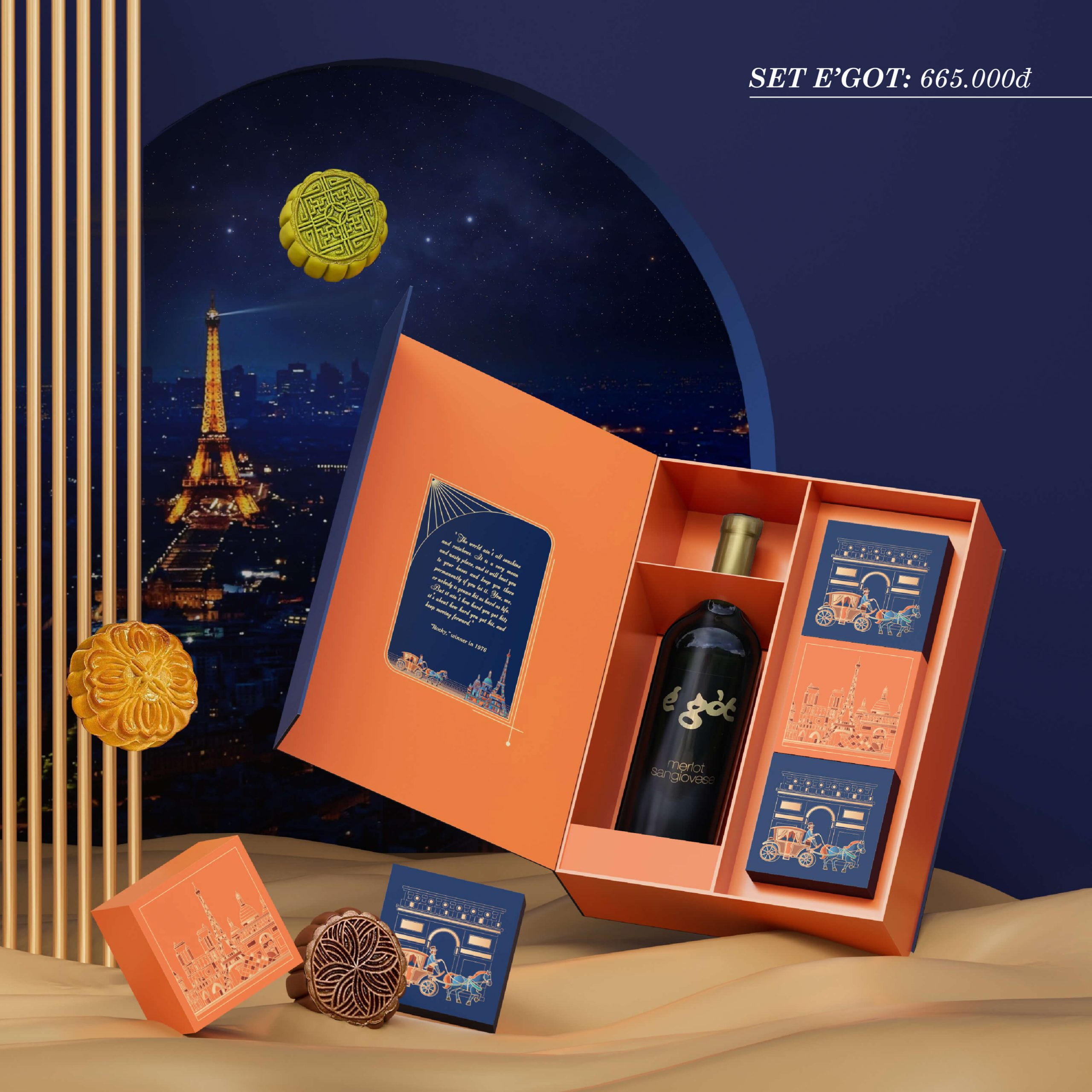 Set quà Paris glamour by Moonlight 2023